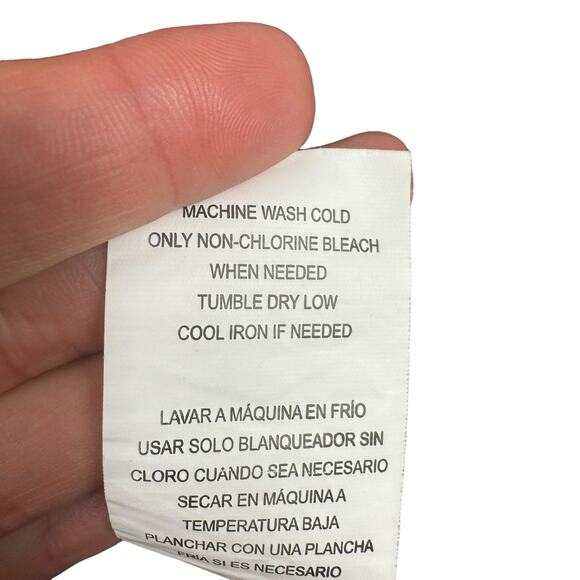 Mason & Belle Burgundy Floral 3/4 Sleeve Sheer Open Crochet Trim Blouse Size S - Picture 6 of 7